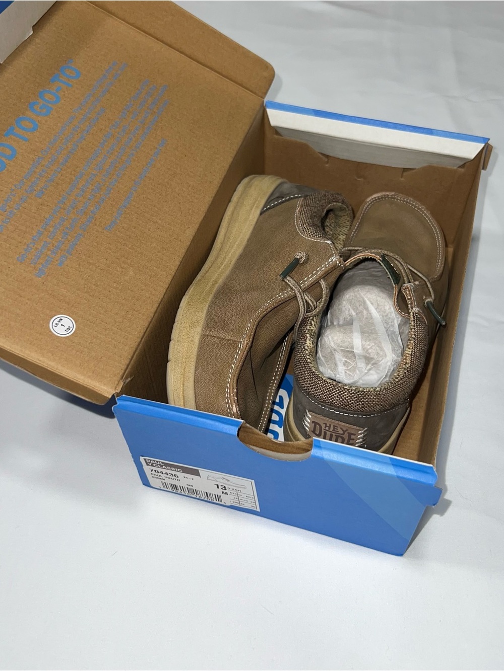 Boys Hey Dudes Size C13
